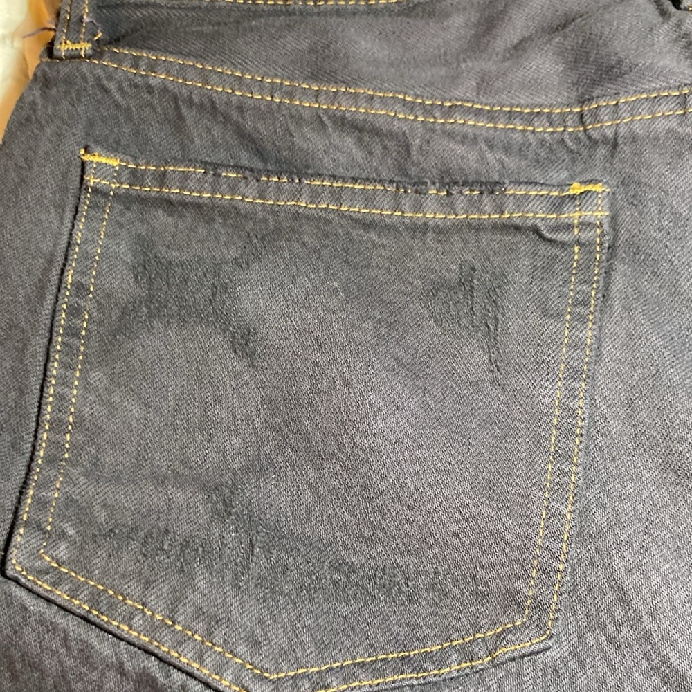Pistola Black Raw Hem Button Fly Shorts Size 30 High Rise - Picture 13 of 14